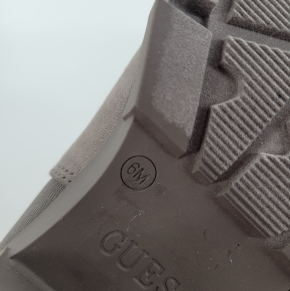 Guess Kaniela Suede Gray Ankle Boots Size 6 New - Picture 5 of 7